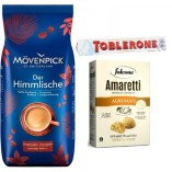 Кофе зерно, печенье и Toblerone шоколад